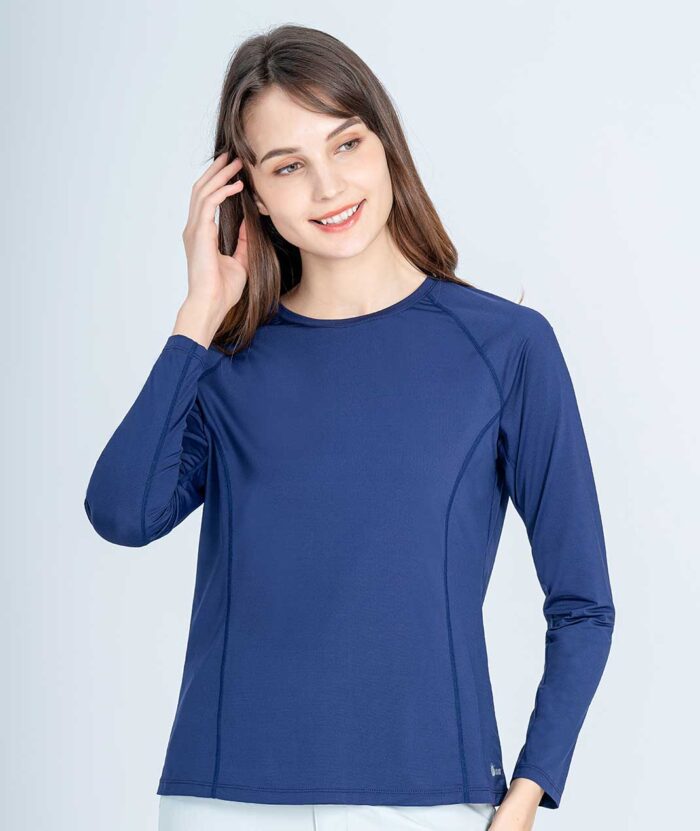 UV Cut Apex Cool Moisture-Lock Integrated-Sleeve Top