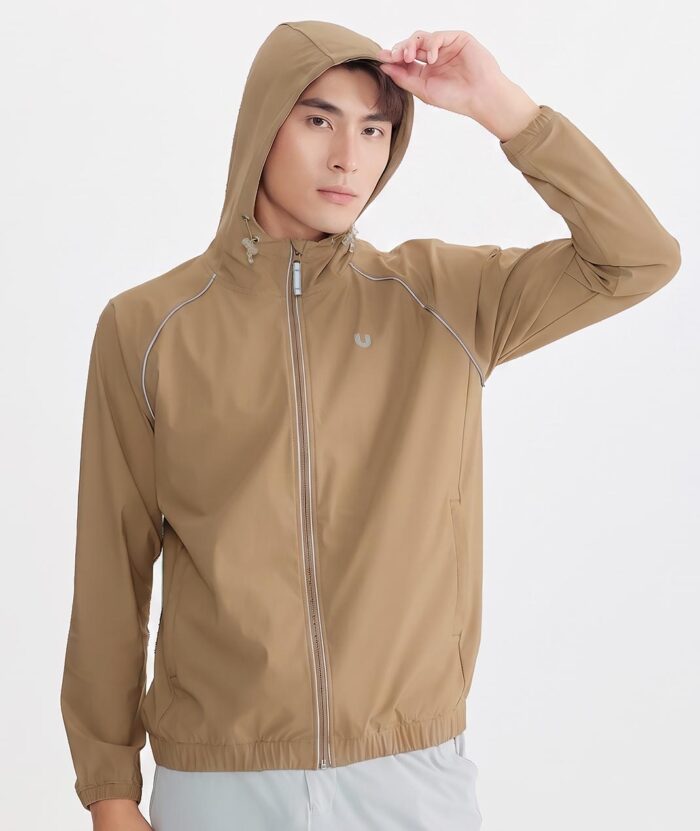 UV Cut Apex Cool Wicking Breathable Sport Reflective Hooded Jacket