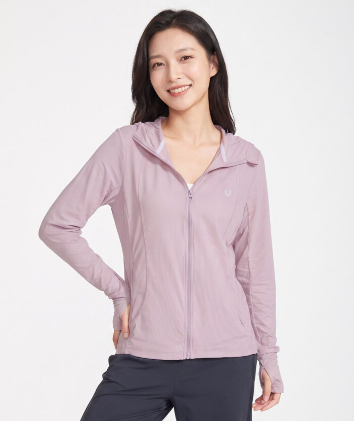 UV Cut Apex Cool Moisture-Lock Slim-Fit Paneled Hooded Jacket