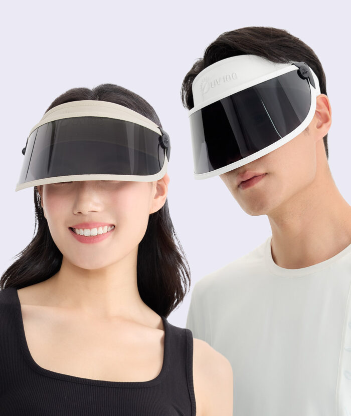 UV Cut Cropped Fashion Sun Visor Face Cover with Headband